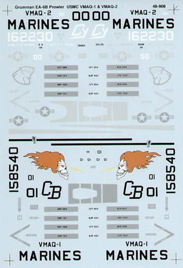 Microscale SS480908 1:48 Grumman EA-6B Prowlers