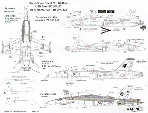 Microscale SS481094 1:48 McDonnell-Douglas F/A-18B/C Hornets