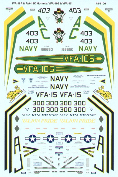 Microscale SS481100 1:48 McDonnell-Douglas F/A-18C/E Hornets