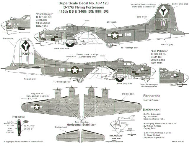 Microscale SS481123 1:48 Boeing B-17G Flying Fortress