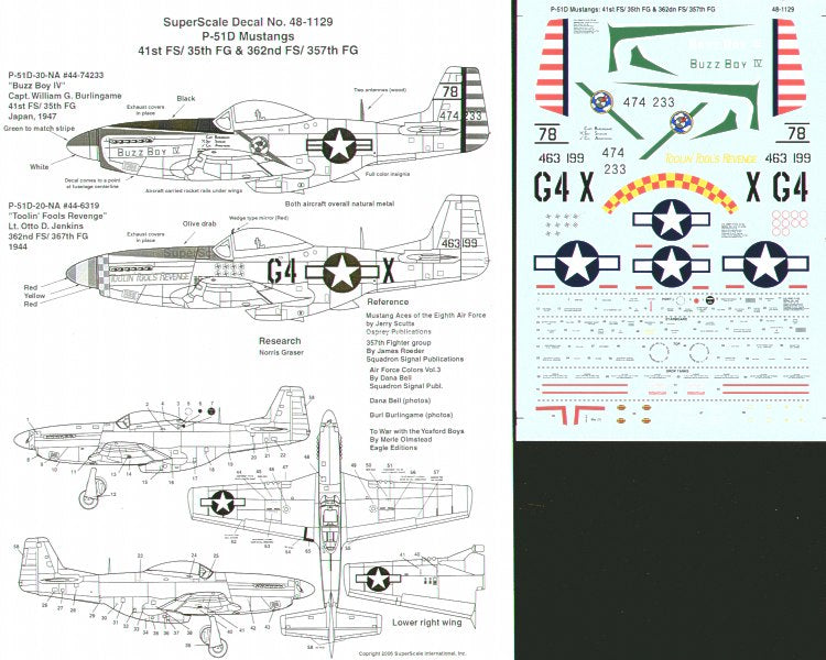 Microscale SS481129 1:48 North-American P-51D Mustang