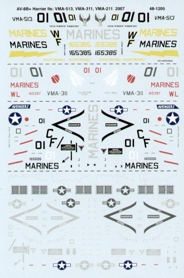 Microscale SS481205 1:48 McDonnell-Douglas AV-8B Harrier II