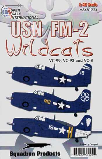 Superscale SS481224 FM-2 Wildcats VC-8/93/99 Decals 1:48