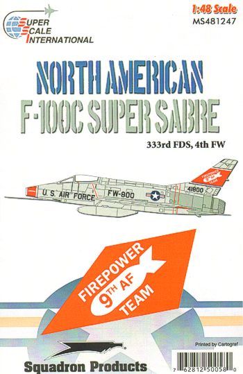 Superscale SS481247 F-100C Super Sabre 333rd FDS 1:48