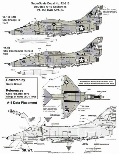 Microscale SS72813 1:72 Douglas A-4E Skyhawk