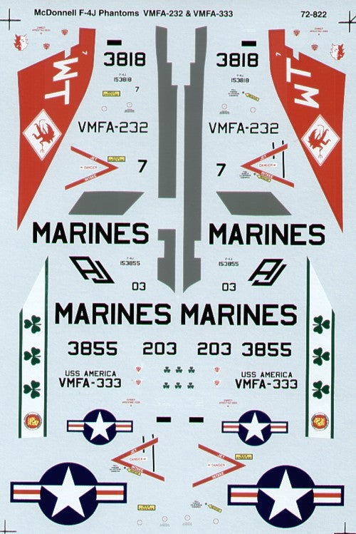 Microscale SS72822 1:72 McDonnell F-4J Phantom USMC
