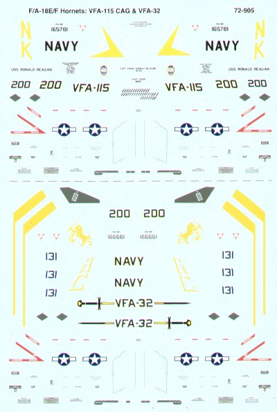 Microscale SS72905 1:72 Boeing F/A-18E F/A-18F Super Hornets