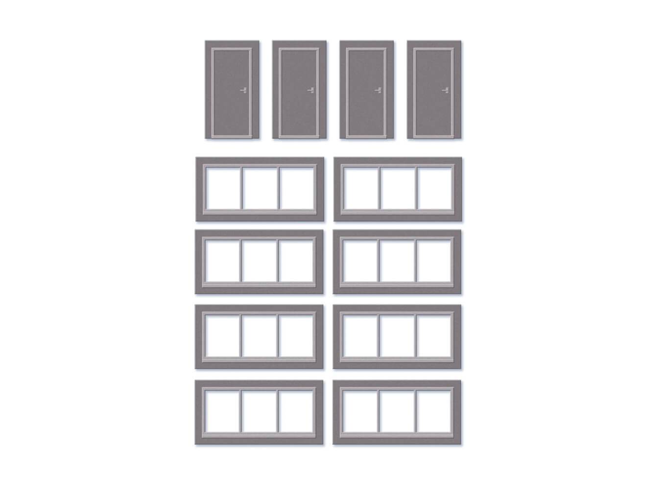 Wills Kits SSM314 Extra Window and Doors Kit HO/OO Gauge