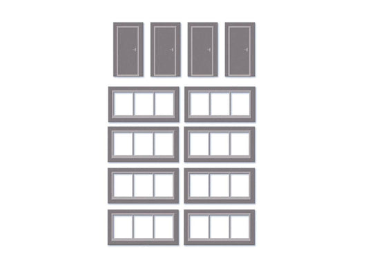 Wills Kits SSM314 Extra Window and Doors Kit HO/OO Gauge