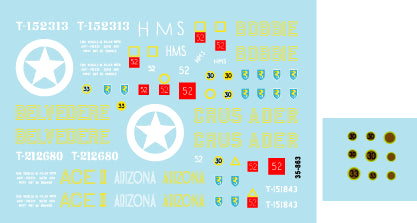Star Decals STAR35863 1:35 27th Armoured Brigade, D-Day and Normandy