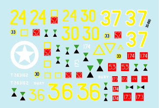 Star Decals STAR35890 1:35 British 33rd Armoured Brigade Normandy to Holland