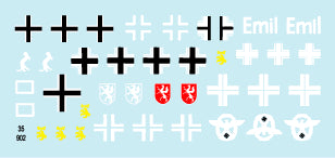 Star Decals STAR35902 1:35 BA-10M in German service.