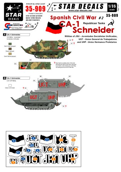 Star Decals STAR35909 1:35 Spanish Civil War #2