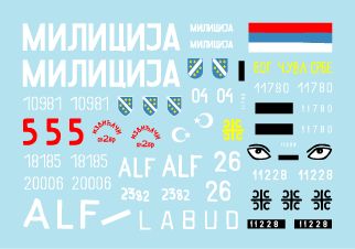 Star Decals STAR35923 1:35 Tanks in Bosnia #1 Serbian, Croatian and Muslim AFVs
