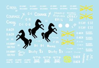 Star Decals STAR35933 1:35 11th Cavalry in Vietnam/Cambodia #1 APC M113 ACAV