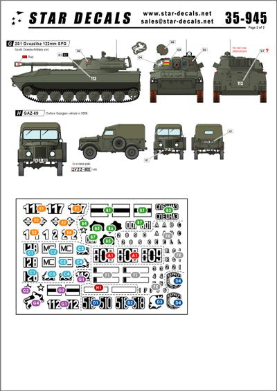 Star Decals STAR35945 1:35 Post USSR