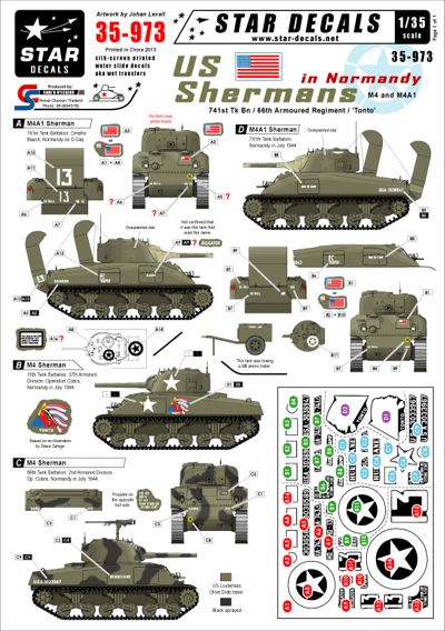 Star Decals STAR35973 1:35 U.S
