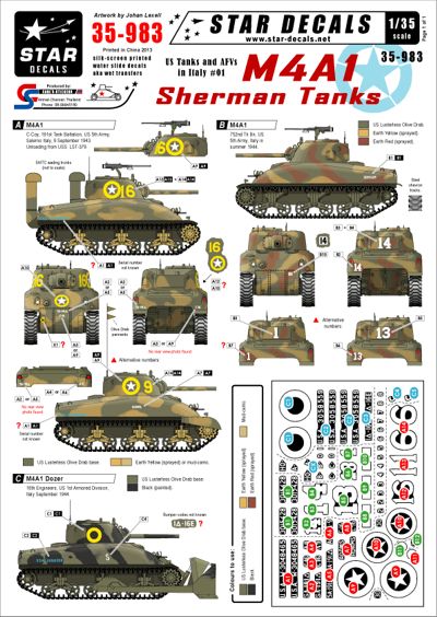 Star Decals STAR35983 1:35 U.S