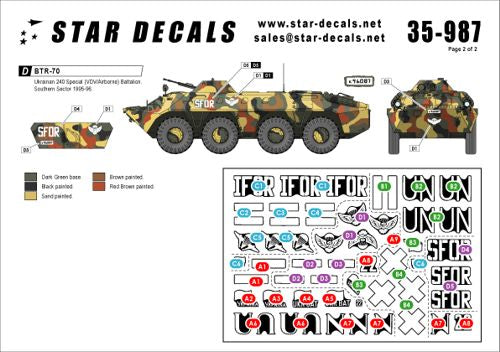 Star Decals STAR35987 1:35 Balkan Peacekeepers #1