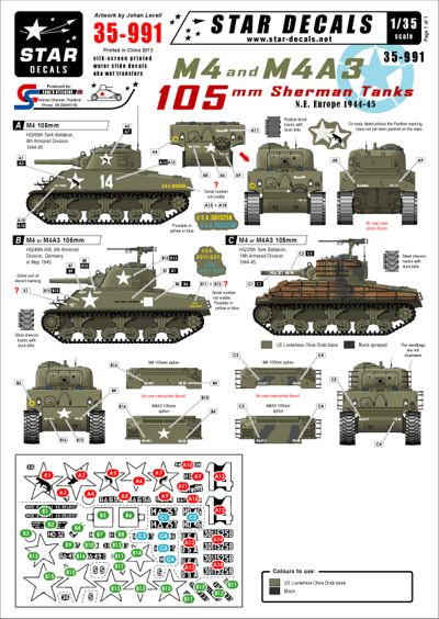 Star Decals STAR35991 1:35 U.S