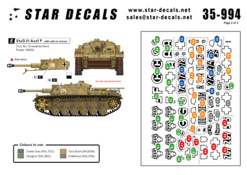 Star Decals STAR35994 1:35 Sturm #6