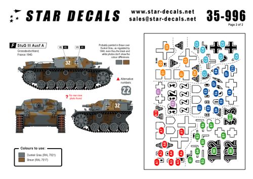 Star Decals STAR35996 1:35 Sturm #4