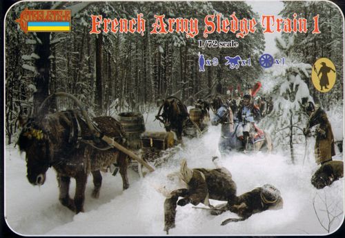 Strelets STR13372 1:72 French Army Sledge Train 1