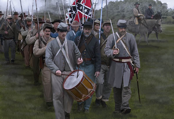 Strelets STR14772 1:72 Confederates on the March Gettysburg