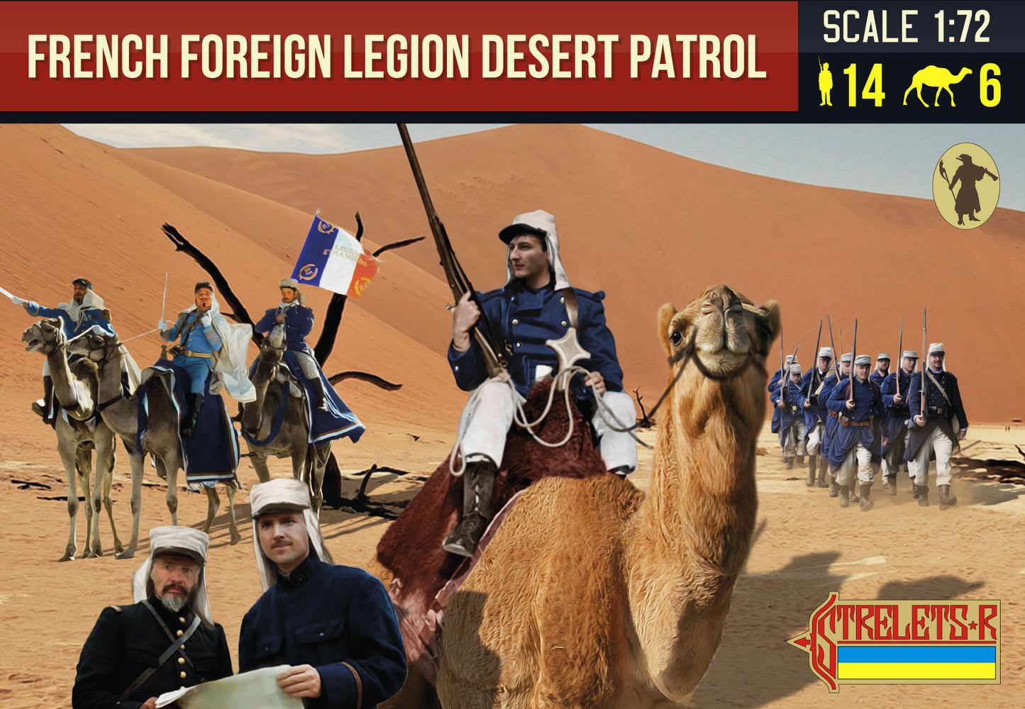 Strelets STR19272 1:72 Re-issued! French Foreign Legion Desert Patrol