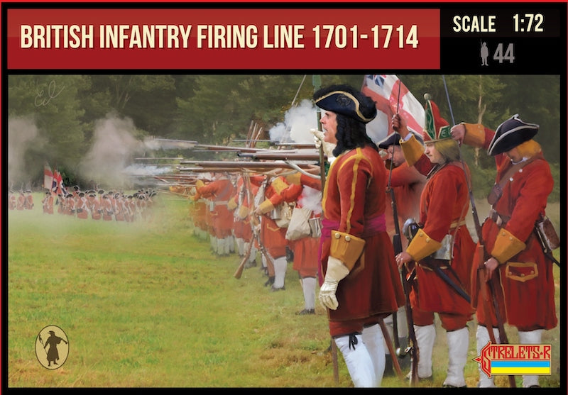 Strelets STR23272 1:72 British Infantry Firing Line 1701-14 Spanish Success War