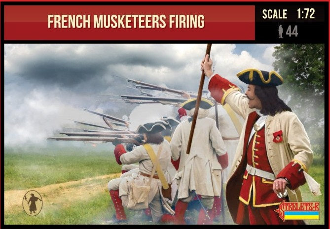 Strelets STR23472 1:72 French Musketeers Firing 1701-1714 Spanish Succession War