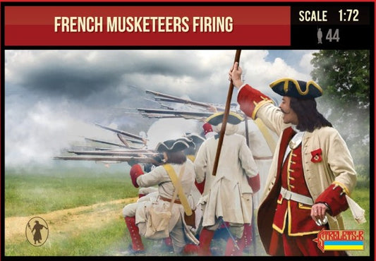 Strelets STR23472 1:72 French Musketeers Firing 1701-1714 Spanish Succession War