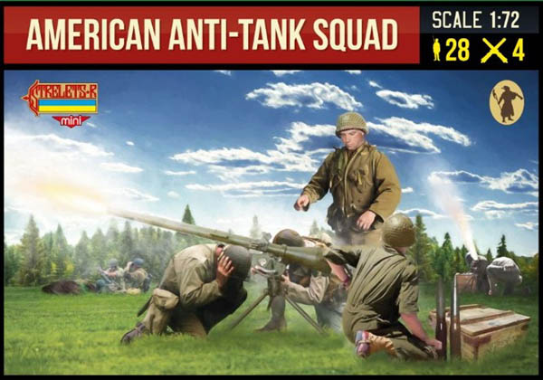 Strelets STR24772 1:72 American Anti-Tank Squad WWII