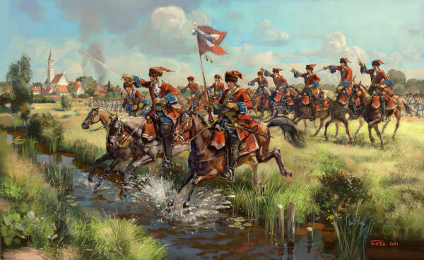 Strelets STR25372 1:72 French Dragoons in Attack
