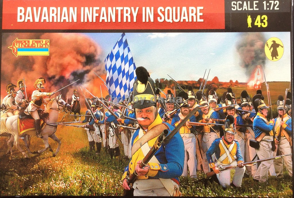 Strelets STR27472 1:72 Bavarian Infantry in Square