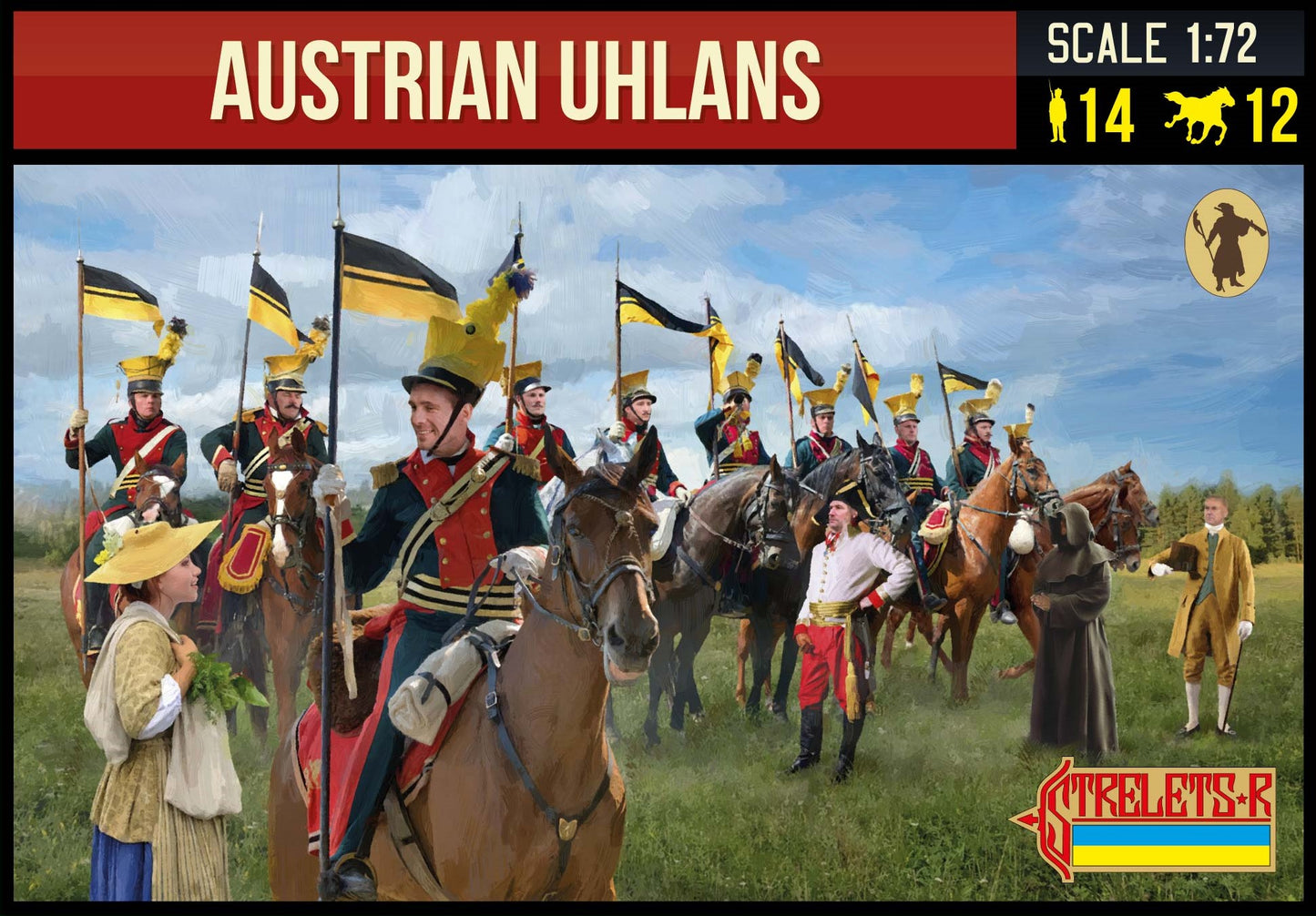 Strelets STR27572 1:72 Austrian Uhlans Napoleonic