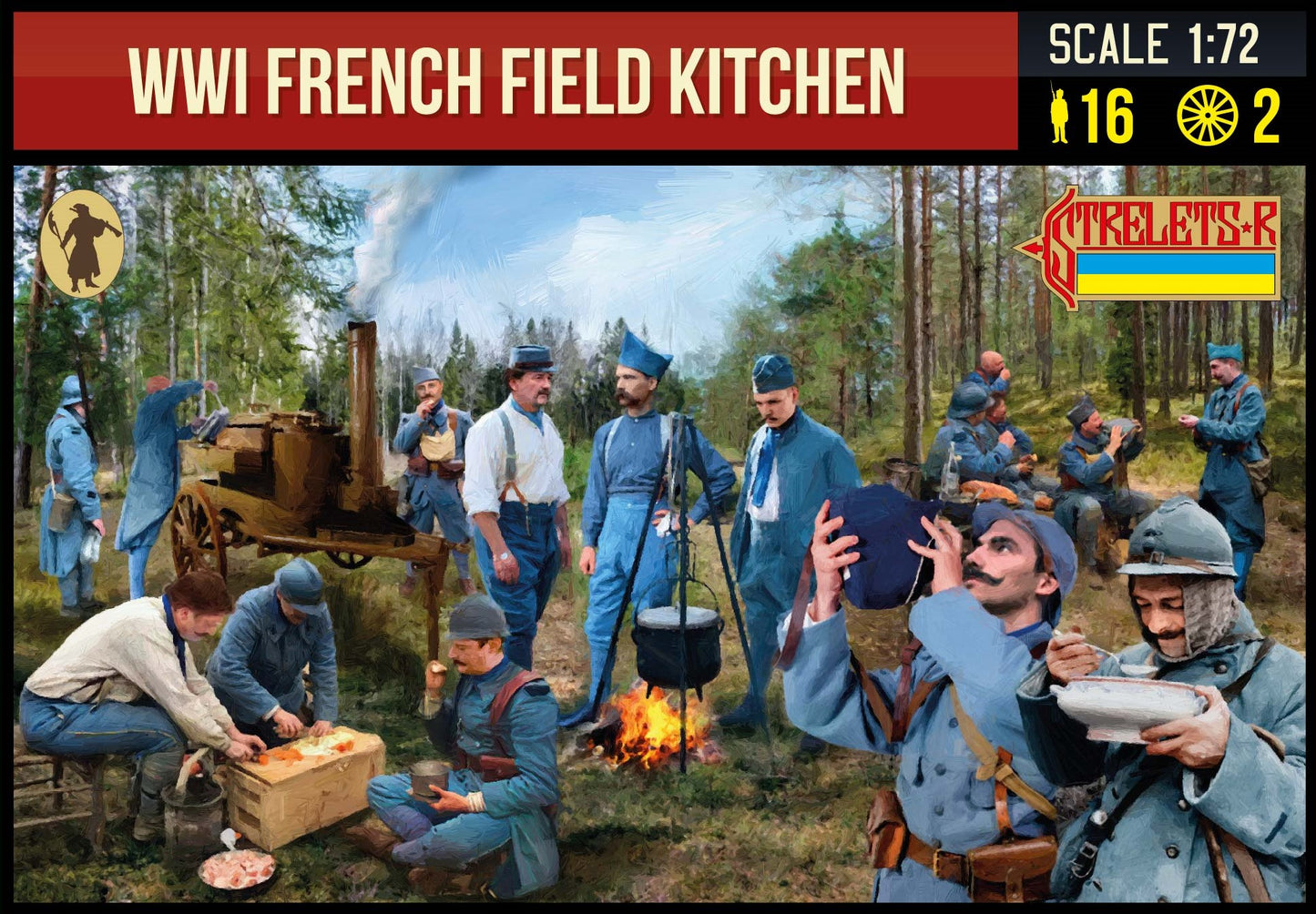 Strelets STR29272 1:72 WWI French Field Kitchen