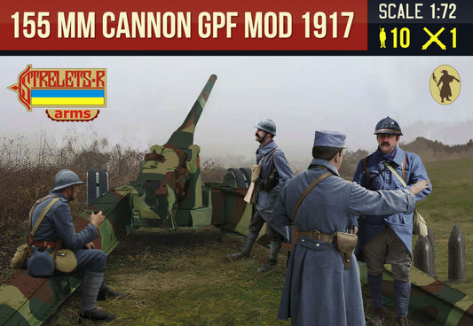 Strelets STRA018 Canon de 155mm GPF mle 1917 Winter 1:72