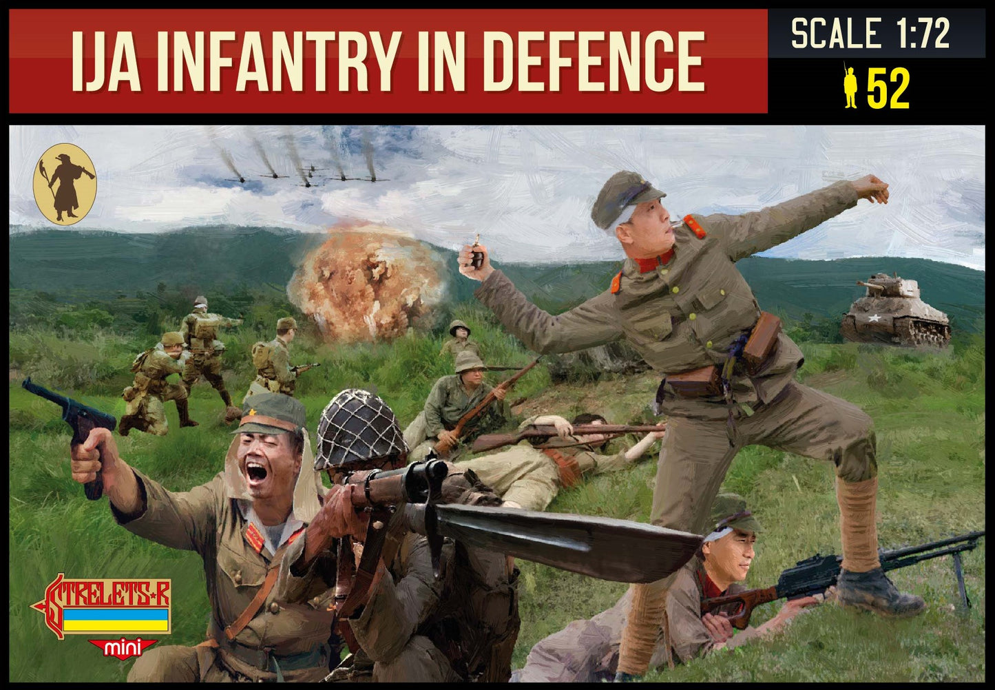 Strelets STRM115 1:72 IJA Infantry in Defence WWII