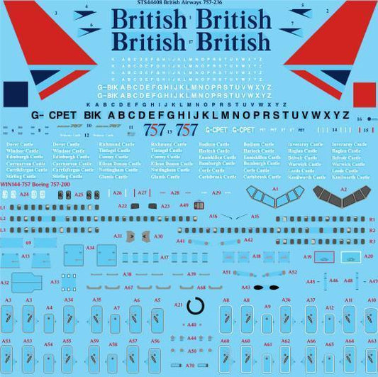 26 Decals STS44408 1:144 British Airways "Negus & Negus" Boeing 757-237
