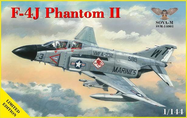 Sova-M SVM-14001 F-4J Phantom II USN/USMC 1:144