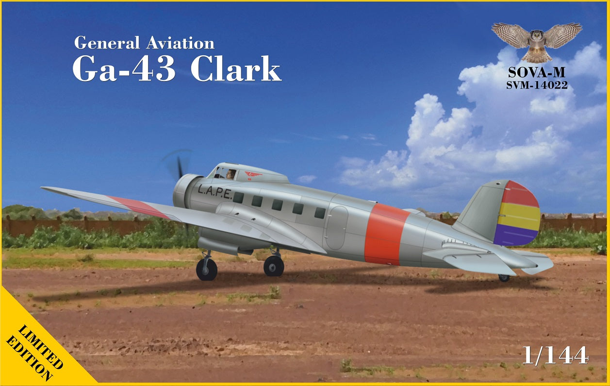 Sova-M SVM-14022 1:144 GA-43 "CLARK" PASSENGER AIRPLANE