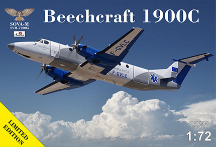 Sova-M SVM-72005 1:72 Beechcraft 1900C-1 Ambulance F-GVLC with photo-etched