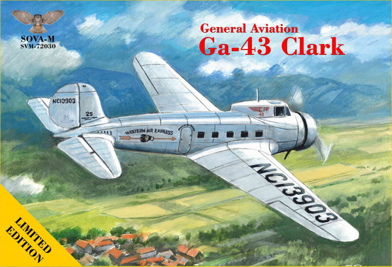 Sova-M SVM-72030 1:72 General-Aviation Ga-43 Clark Western Air Express