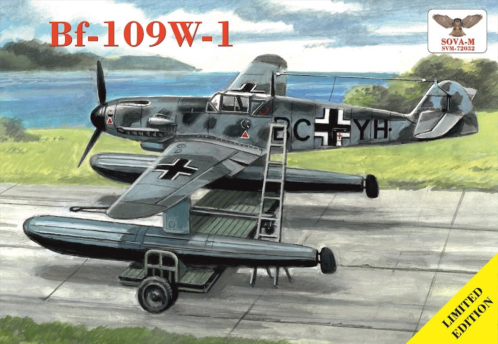 Sova-M SVM-72032 1:72 Messerschmitt Bf-109W-1 + trolley