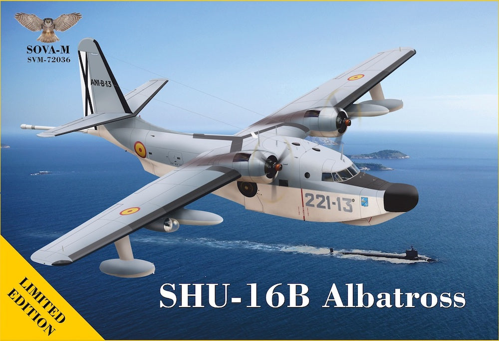 Sova-M SVM-72036 1:72 Grumman SHU-16B Albatross flying boat