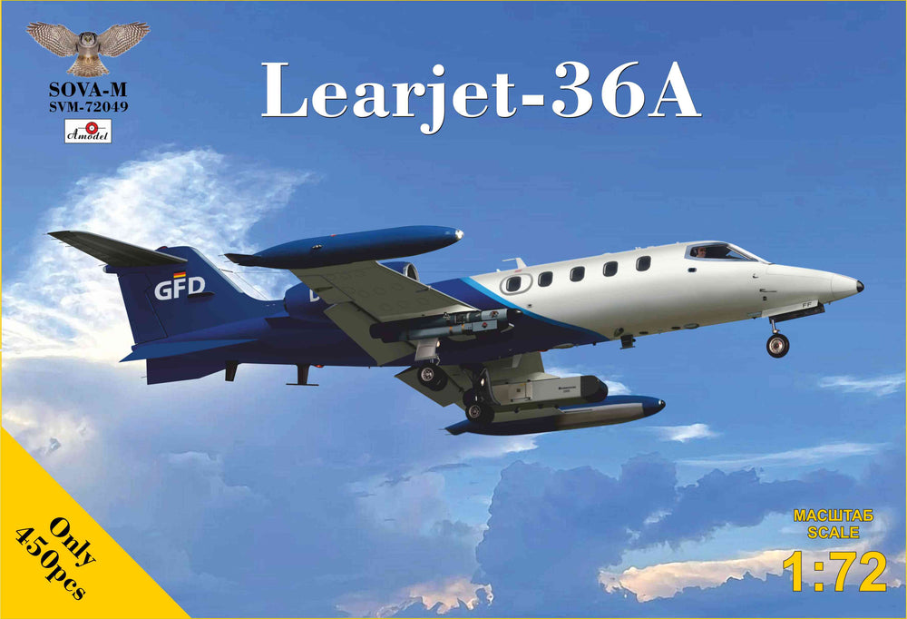 Sova-M SVM-72049 1:72 Learjet 36A with radar pod
