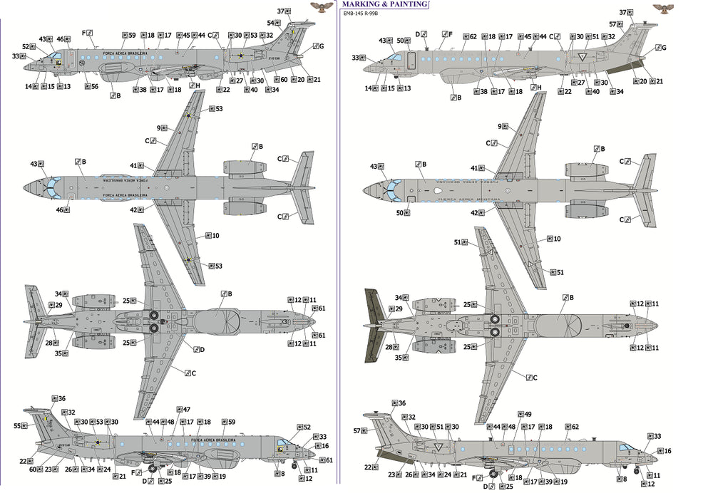 Sova-M SVM-72055 1:72 Embraer C-95 "Bandeirante" patrol airplane