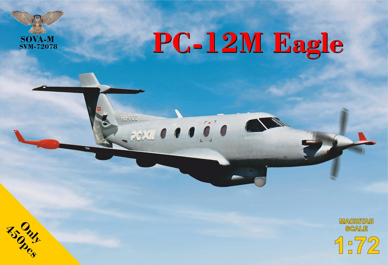 Sova-M SVM-72078 PC-12M Eagle Utility Turboprop 1:72