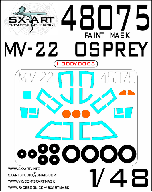 SX-Art SXA48075 1:48 Bell-Boeing MV-22 Osprey